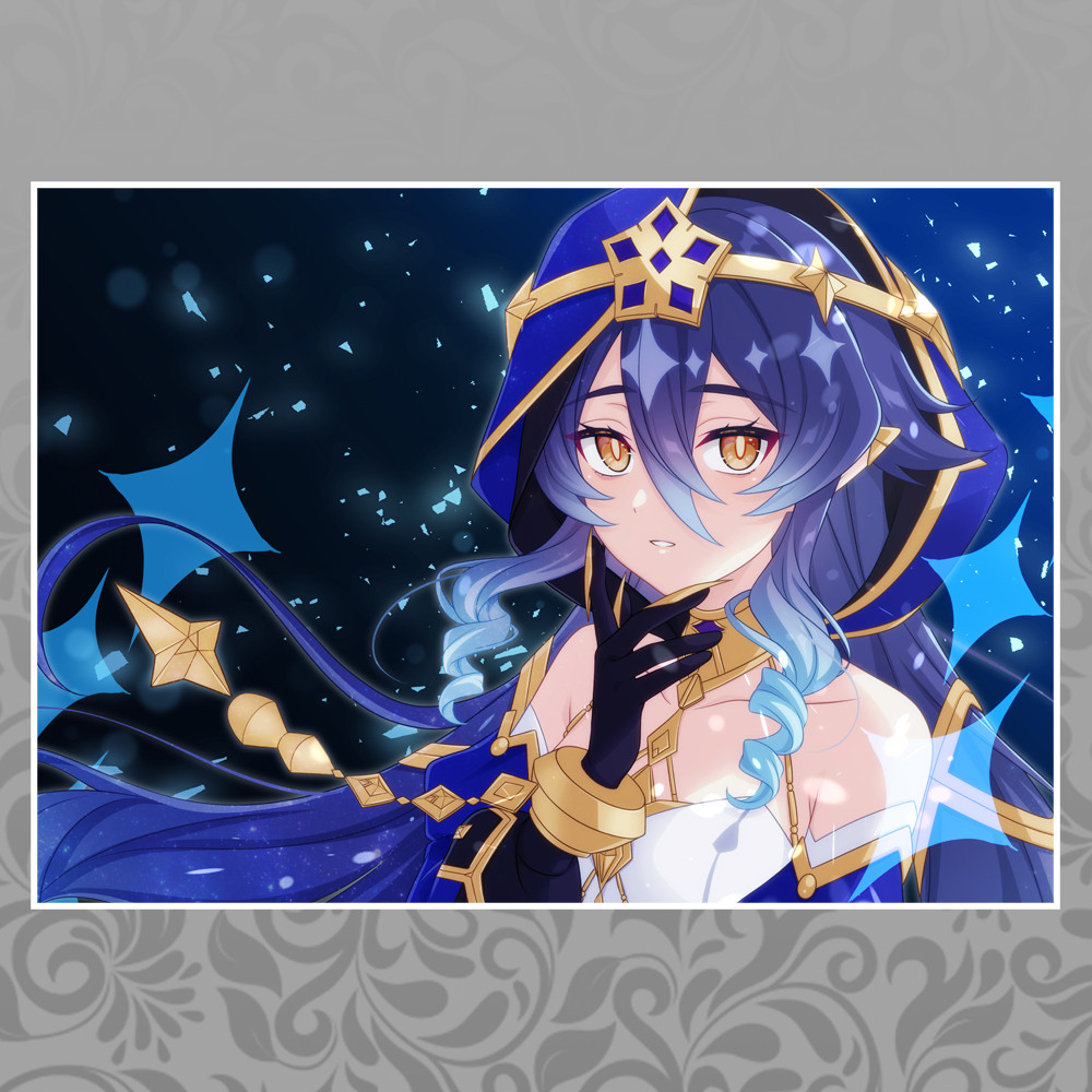 Плакат А3 Genshin Impact Лайла, фото 1