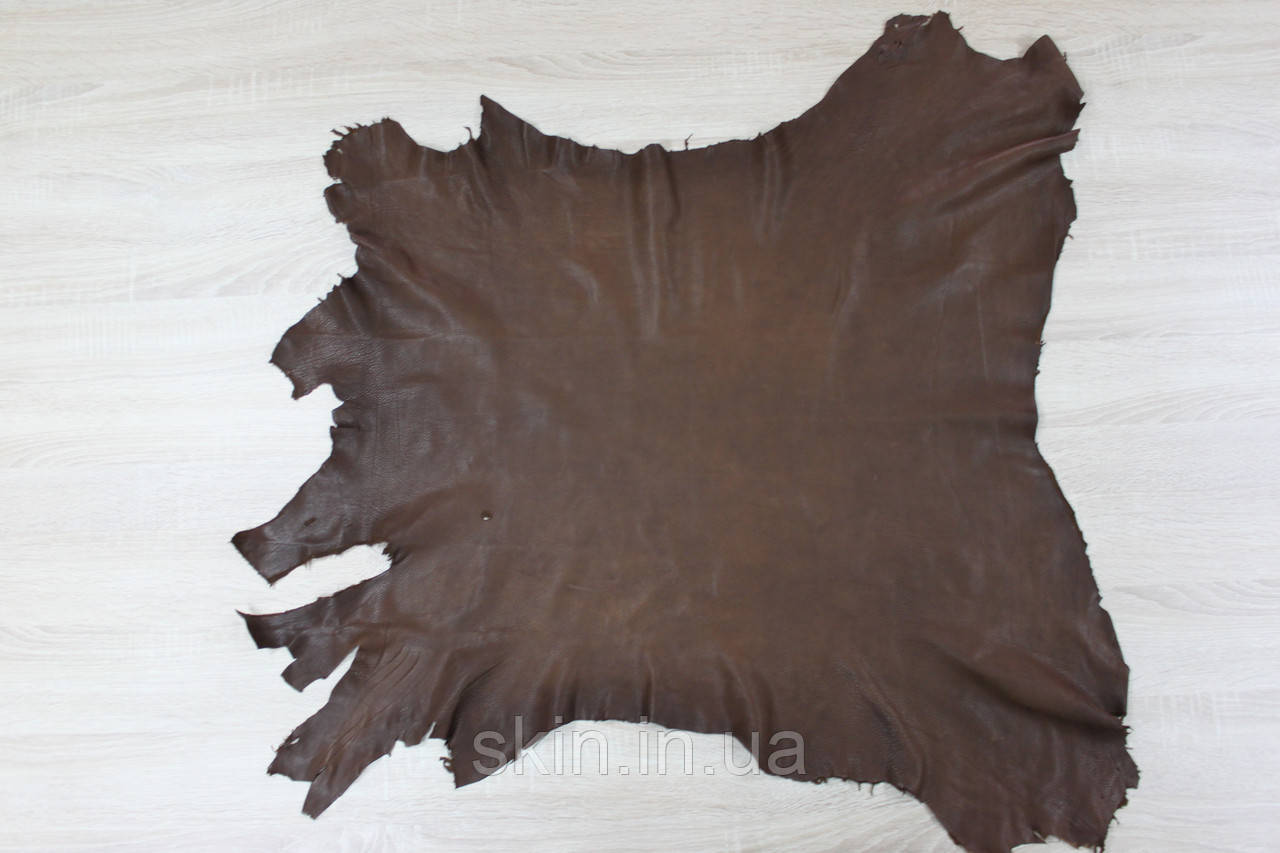 Натуральна шкіра для підкладки, товщина 0.8 мм, колір — коричневий, площа 0,6 кв. м., артикул СК 2269.7