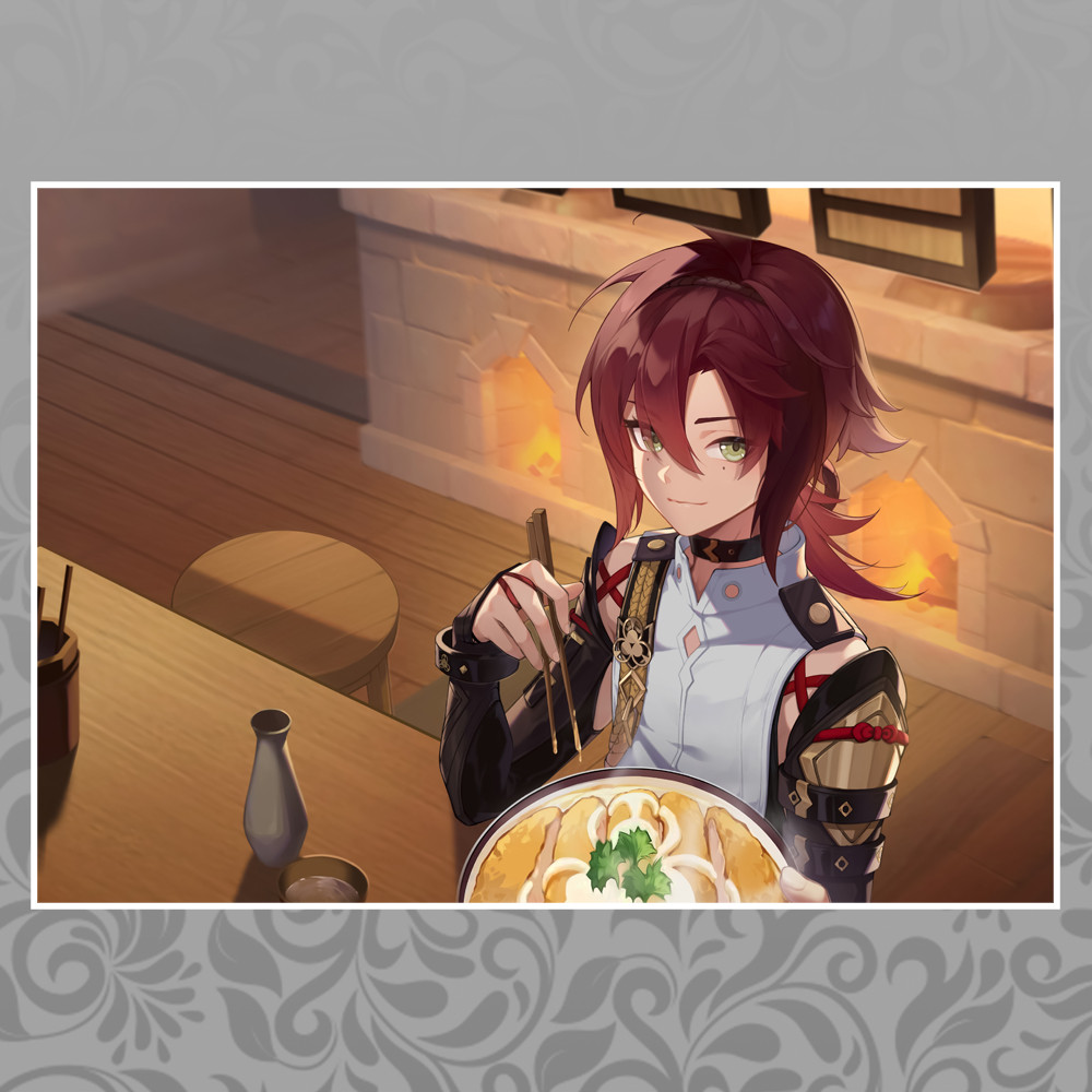 Плакат А3 Genshin Impact Шіканоін Хейдзо, фото 1