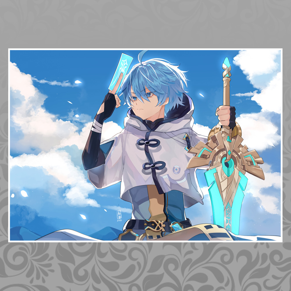 Плакат А3 Genshin Impact Чон'юнь, фото 1