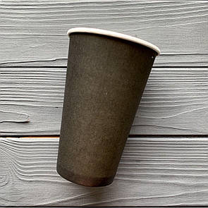 Стакан одношаровий чорний 500мл T500B (35шт/уп|700шт/ящ) 91мм