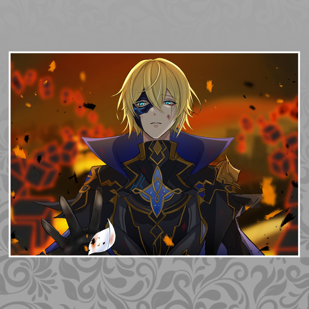 Плакат А3 Genshin Impact Дайнслейф, фото 1