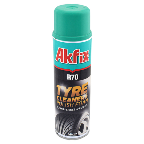Спрей-піна для очищення та полірування шин R70 500мл Akfix, фото 1