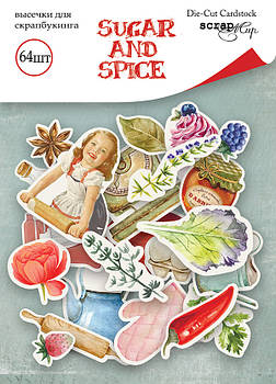 Набір висічок для скрапбукінгу 64шт від Scrapmir Sugar and Spice SM6200014
