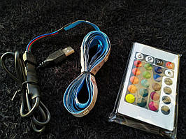 Світлодіодна стрічка Набір: SMD 5050 30д/м RGB 5V н.герм, 1м + пульт керування