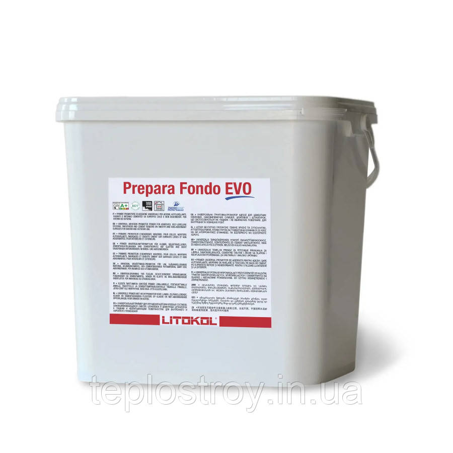 Prepara Fondo EVO - універсальна адгезивна грунтовка Litokol (бетоноконтакт). Відро 5 кг.