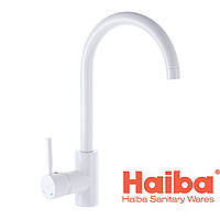 Змішувач для кухні Haiba HANS 011 білий (HB0165)