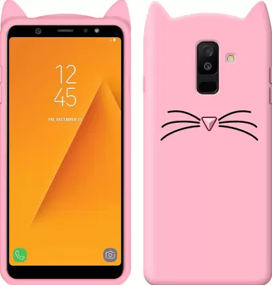 3D Чохол для Samsung Galaxy J8(2018)/J810 Котик з вушками і вусиками