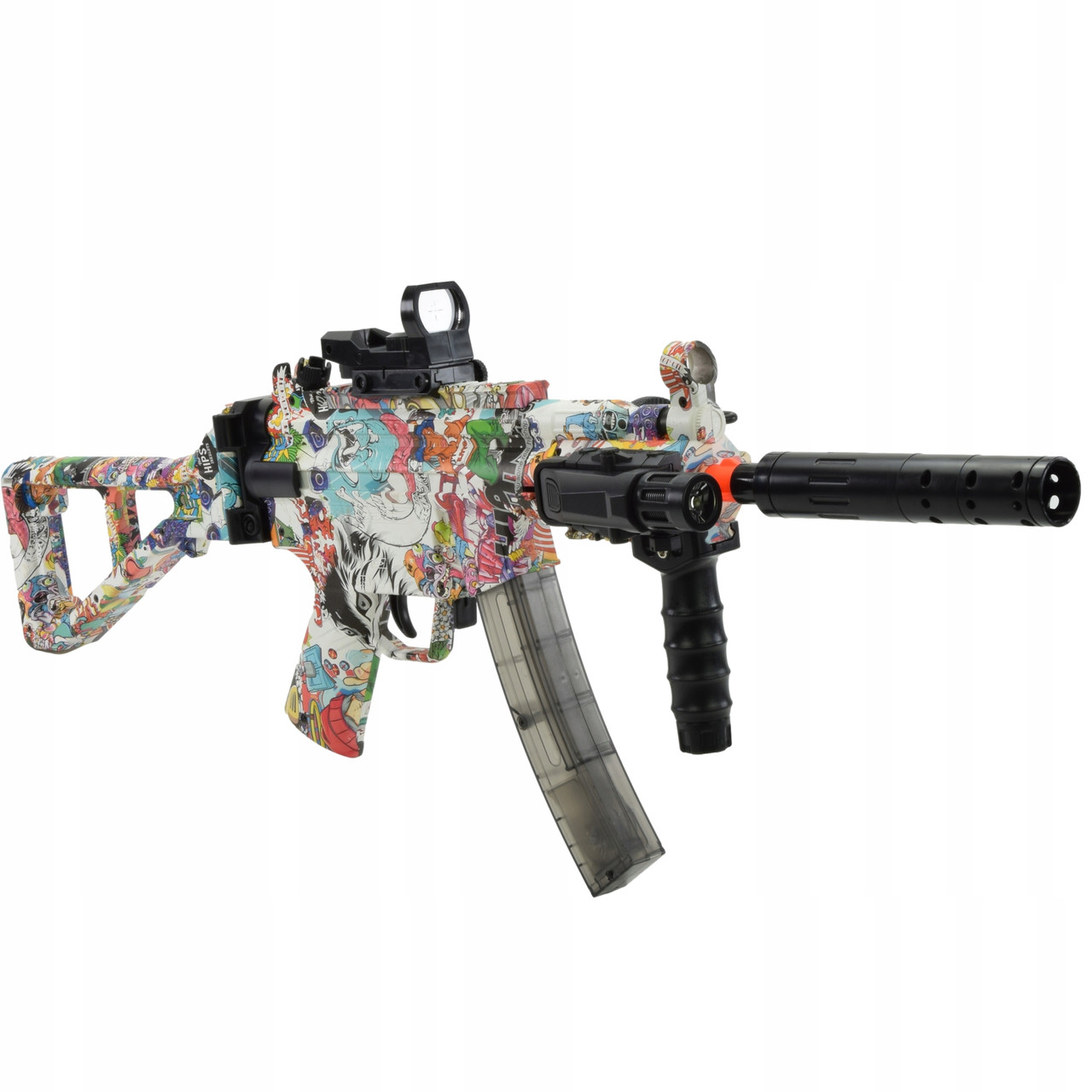Пістолет кулемет дитячий MP5 на гелевих кульках graffiti
