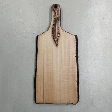 Дошка обробна дерев'яна "Осетр". Розмір 17 х 36 см. Код/Артикул 110