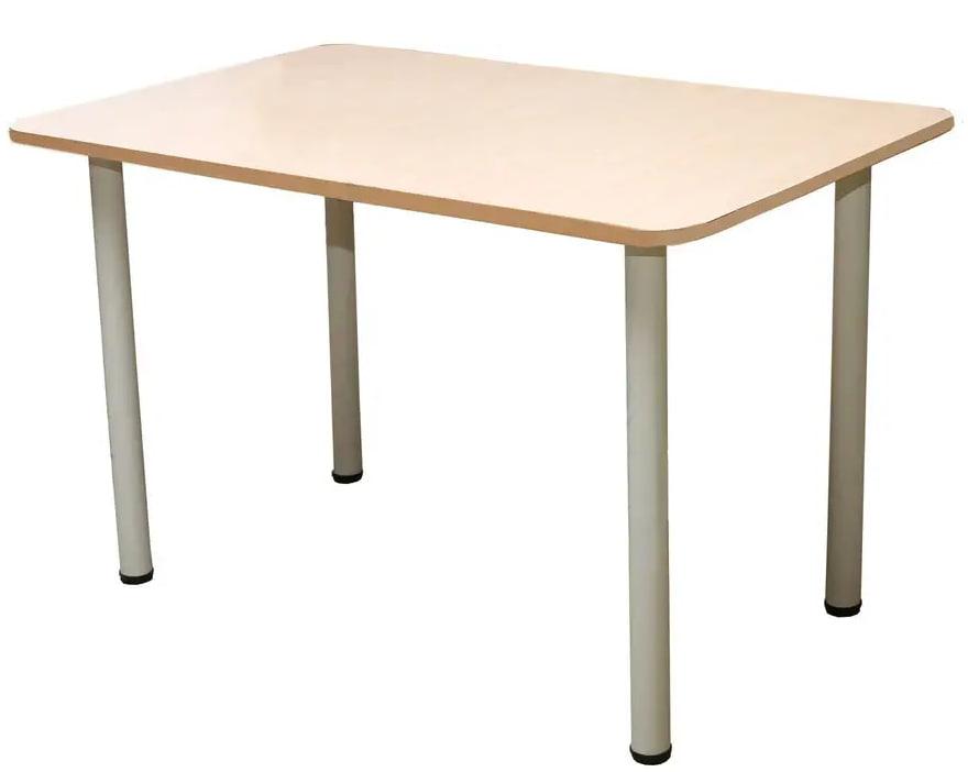 Стіл для їдальні стільниця вкрита пластиком HPL кольорова, фото 1