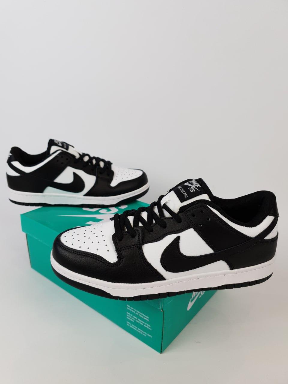 Чоловічі кросівки Nike SB Dunk Low White Black Низькі Кеди Найк Данк Лоу чорно-білі шкіра низькі 45 нюанс