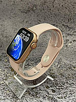 Умные смарт часы Smart Watch GS9 Mini 41mm смарт-часы с магнитной зарядкой и функцией звонка золотистые