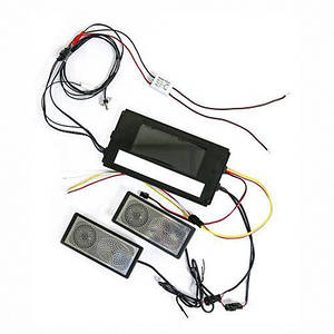 Сенсорний вимикач для дзеркал ZX-01, 6 кл., 1*65W,1*Defogger, dimmer, DC12-24V, 2 колонки, РЕЛЕ 2