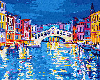 Картина за номерами Вечірня Венеція 40x50 Ideyka (KHO2137)