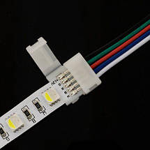 Конектор для світлодіодних стрічок OEM SC-21-SW-12-5 10 mm RGBW joint wire (провід-затискач), фото 2