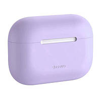 Чехол (накладка) Apple AirPods Pro, Baseus Super Thin Silica Gel Case, Сиреневый