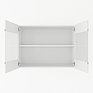 Навісні шафи-вітрини для кухні з 2 полицями для посуду 80 см Навісна кухонна тумба з фасадом з МДФ, фото 9