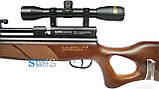 Пневматична гвинтівка PCP Beeman Commander 1517 4.5 мм 28 Дж коричневий з прицілом 4x32, фото 4