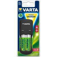 Зарядное устройство для аккумуляторов Varta Pocket Charger + 4AA 2600 mAh NI-MH (57642101471)