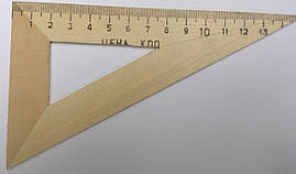 Трикутник дерев'яний 15 см (60*30*90)