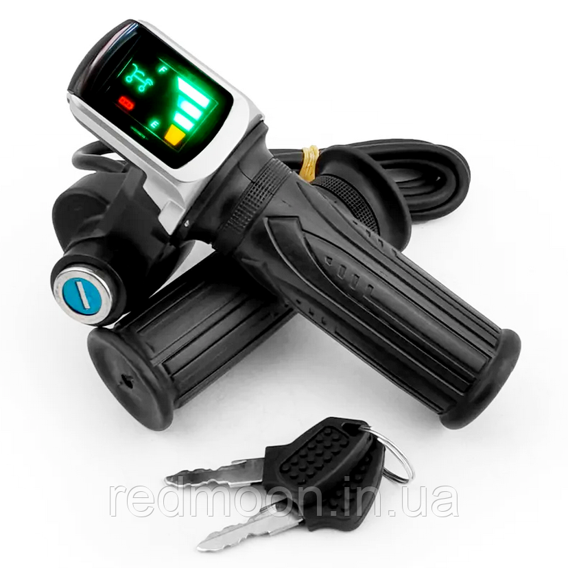 Ручка газу в зборі на дрифт карт (EL-Speed) з ключами та LED-дисплеєм / Ручка для дрифт карта, фото 1