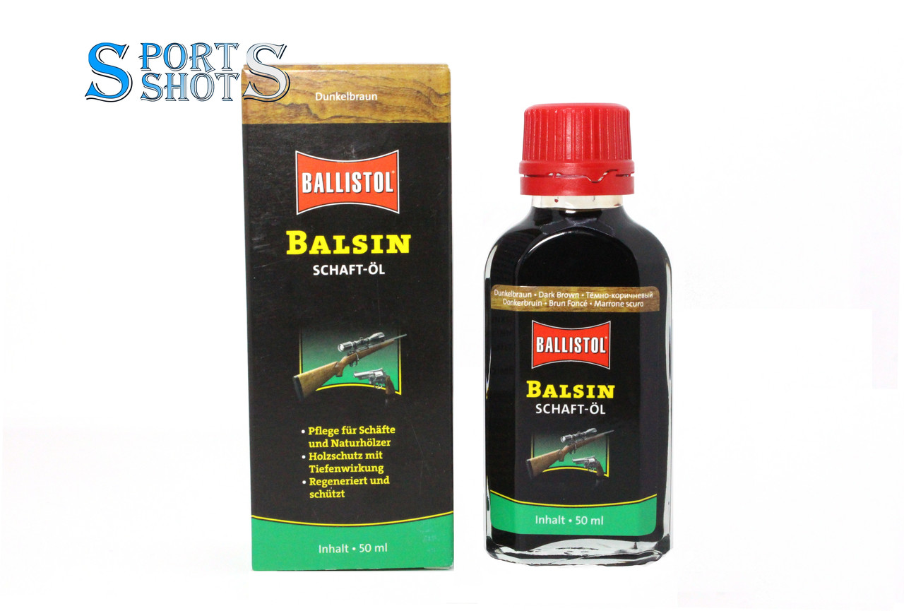 Олія Ballistol для догляду за деревом BALSIN Stockoil 50 мл Dark Brown (темно-коричневий)