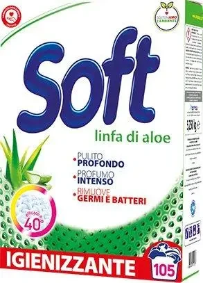 ПРАЛЬНИЙ ПОРОШОК SOFT LINFA DI ALOE УНІВЕРСАЛЬНИЙ З АКТИВНИМ КИСНЕМ 5.25 КГ