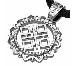 Символ Землі кулон, оберіг, серібло 925 проба.