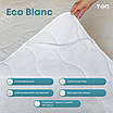 Стёганный Наматрасник на Резинках ТЕП Eco Blanc 80х200см Мікро, фото 6