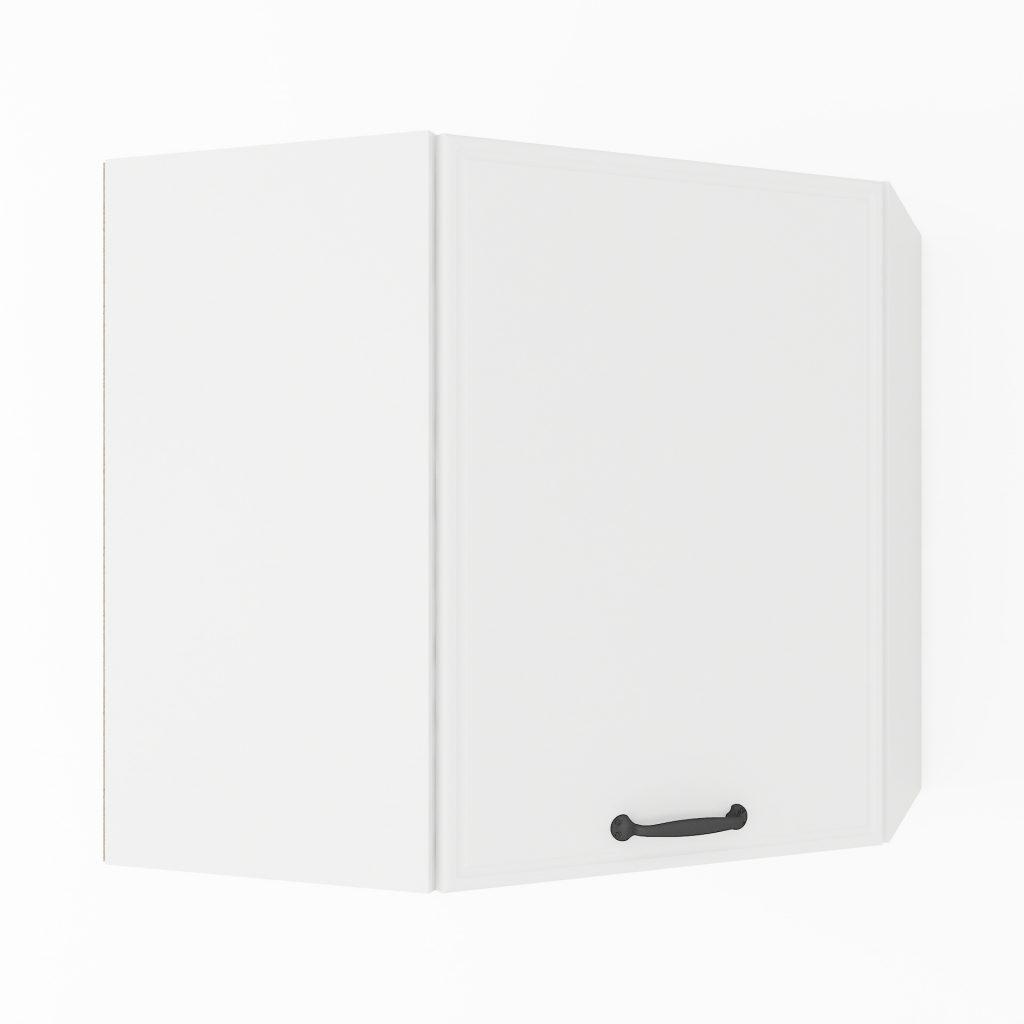 Навісна кутова шафа в кухню закрита з МДФ фасадами Верхні кухонні тумби для модульної кухні 600 мм, фото 1