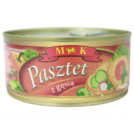 Паштет з гуски МК MK z gesia 300g 12шт/ящ (Код: 00-00013900)