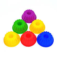 Силіконова формочка Кекс Хобот міні №265 набір 6 штук