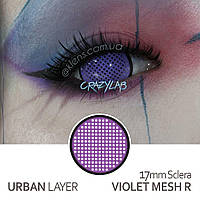 Кольорові контактні лінзи Urban Layer 17mm Sclera Violet Mesh R