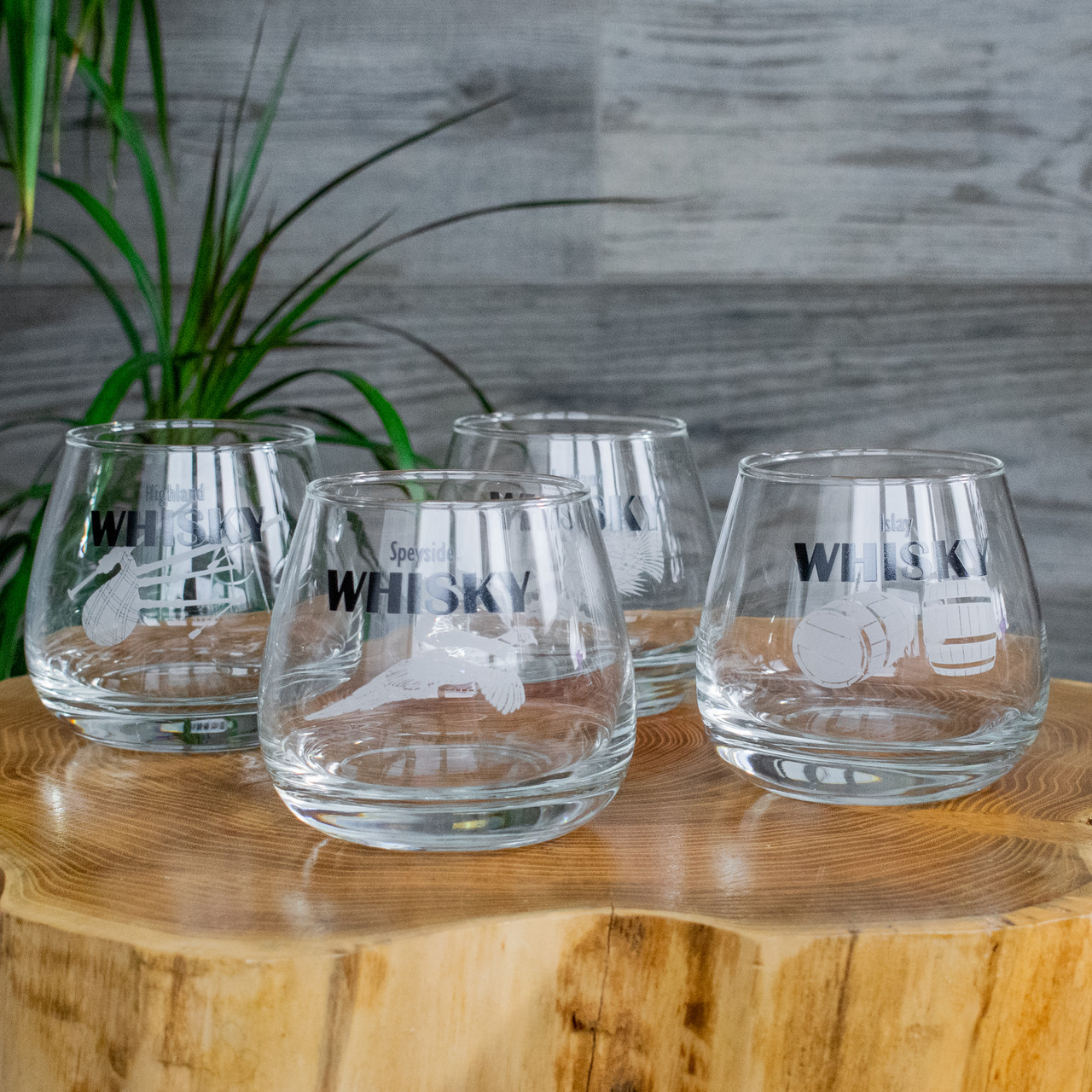 Набір низьких склянок краплеподібної форми Luminarc "Whisky" 300 мл 4 шт (Q3171)