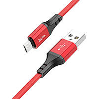 DR Кабель Hoco X86 USB to MicroUSB 1m red