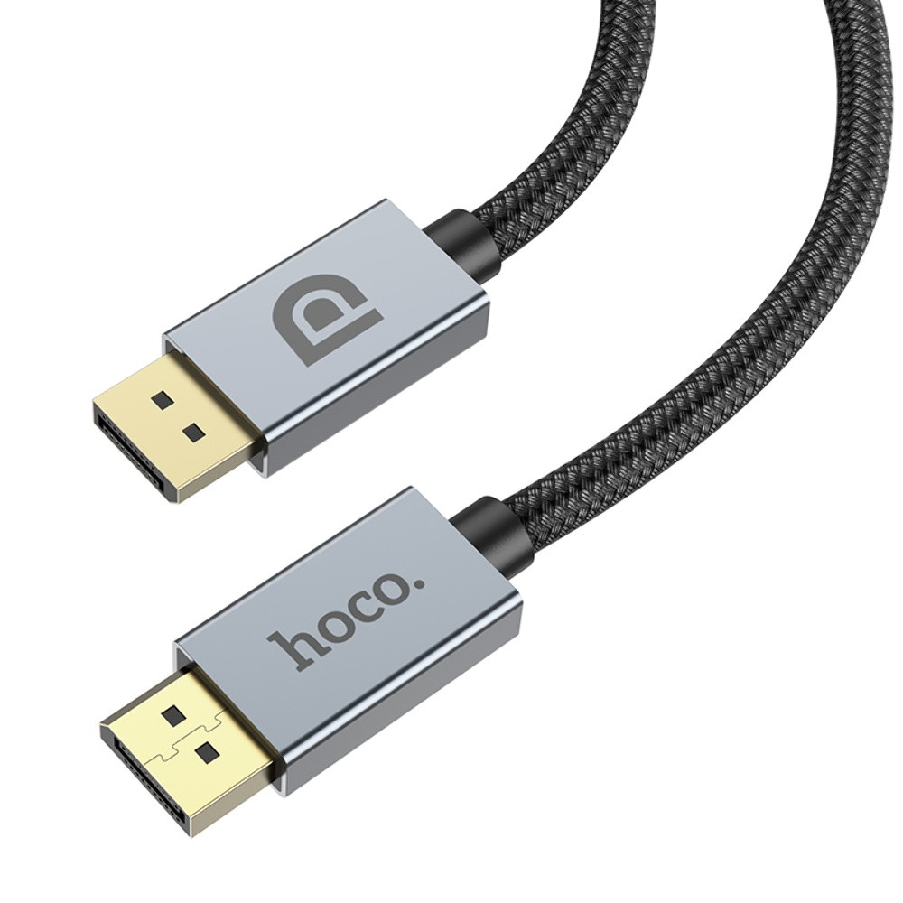 Мультимедійний кабель Hoco US04 8K DisplayPort 1.4 3m чорний