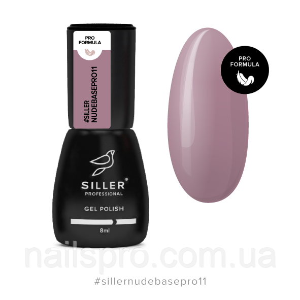 Siller Nude Base Pro № 11 - камуфлююча кольорова база, 8мл