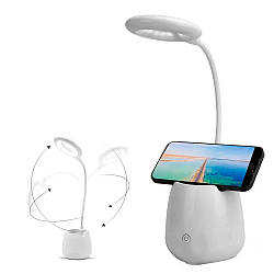 Акумуляторна настільна лампа з USB, LED TABLE LAMP / LED лампа-підставка