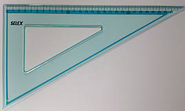 Трикутник пластик 30см-60* №SX-0015