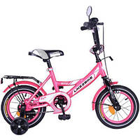 Велосипед дитячий 2-х коліс.12'' 211205(1 шт)Like2bike Sky, рожевий, рама сталь, з дзвінком, руч.гальмо,