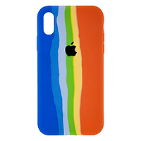 Чохол Fiji Colorfull для Apple iPhone X бампер накладка Blue