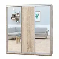 Шафа-купе (1900-2700*600*2400)  дсп/дзеркало/дзеркало