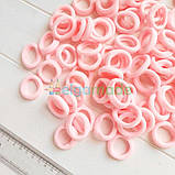 Резинка для волосся 3,5 см, СВІТЛО-РОЖЕВА, Калуш, 1 шт, фото 2