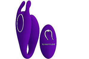 Секс-вібратор Te Rzeczy з дистанційним керуванням для пар фіолетовий