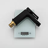 Змішувач для умивальника GAPPO G1017-6, чорний, фото 5