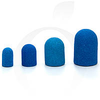 Наждачный колпачек для маникюра голубой 160 грит 1 шт, 10 мм