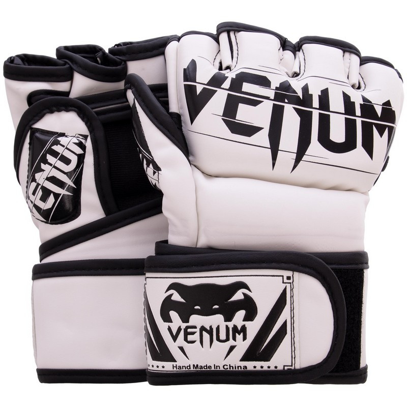Рукавиці для змішаних єдиноборств MMA Venum PU р-рL, білі