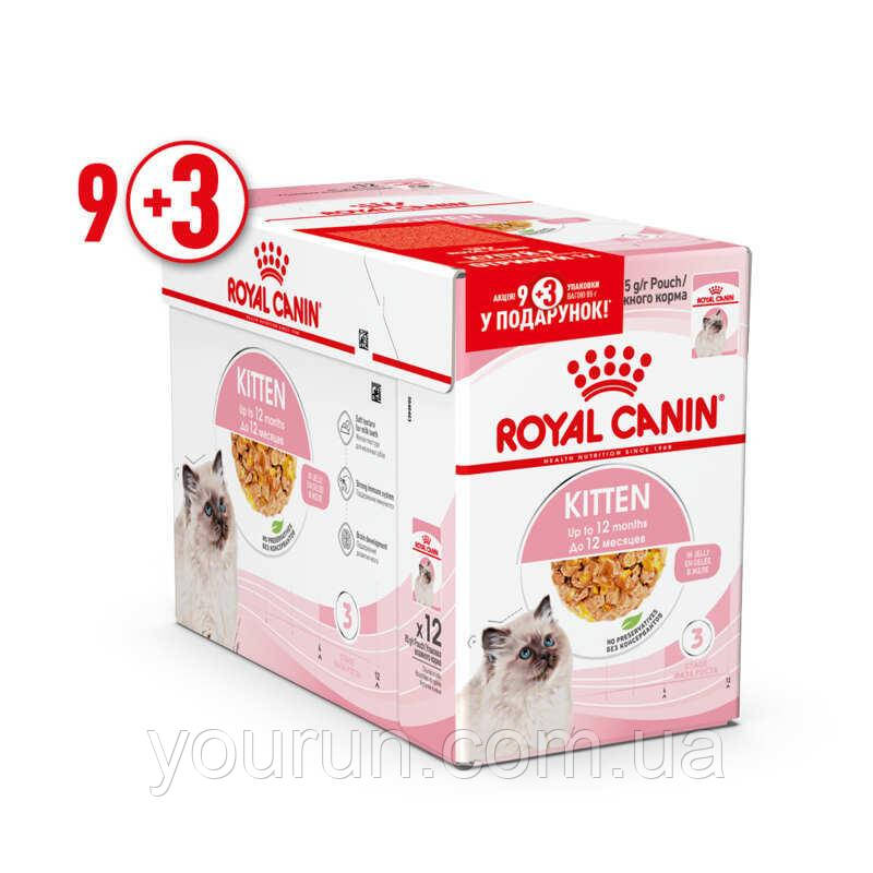Royal Canin (Роял Канин) Kitten Instinctive в желе для котят до 12 мес ...
