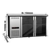 Холодильник барный для напитков 300 литров с 2 стеклянными дверями GGM Gastro
